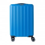 Trolley rígido con 8 ruedas giratorias con placa para personalizar color azul primera vista