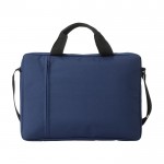 Bolsa para portátil acolchada color azul marino vista frontal
