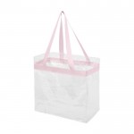 Bolsa transparente personalizada color rosa claro