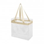 Bolsa transparente personalizada color beige