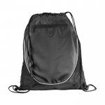 Bolsa saco con salida de auriculares color negro