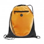 Bolsa saco con salida de auriculares color naranja