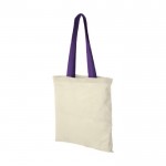 Bolsa de algodón con asas largas 100 g/m2 color violeta