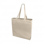 Bolsa de algodón de asas largas 220 g/m2 color natural