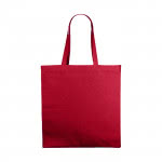 Bolsa Tote de 220gr en colores color rojo vista delantera