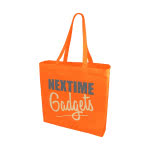 Bolsa Tote de 220gr en colores color naranja con logo