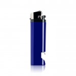 Mechero desechable en varios colores con abridor de botellas color azul real