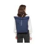 Mochila enrollable de polialgodón reciclado para portátil 15'' segunda vista