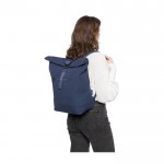 Mochila enrollable de polialgodón reciclado para portátil 15'' tercera vista