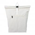 Mochila enrollable de polialgodón reciclado para portátil 15'' color beige primera vista