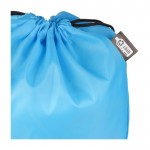 Mochila de cuerdas de poliéster con las esquinas y cuerdas negras quinta vista