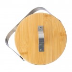 Cubitera de acero inoxidable de doble pared con tapa de bambú quinta vista