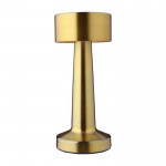Lámpara de mesa con 3 modos de luz con sensor táctil en parte superior color dorado primera vista