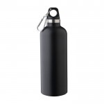 Botella térmica de doble pared de acero inoxidable 500ml color negro primera vista