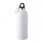 Botella térmica de doble pared de acero inoxidable 500ml color blanco primera vista