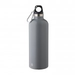 Botella térmica de doble pared de acero inoxidable 500ml color gris primera vista