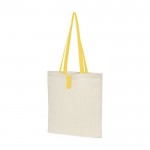 Bolsa de algodón plegable 100 g/m2 color amarillo