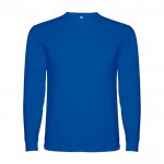Camiseta de manga larga en algodón y puños canalé 165 g/m2 Roly Direct Pointer color azul real segunda vista