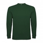 Camiseta de manga larga en algodón y puños canalé 165 g/m2 Roly Direct Pointer color verde botella segunda vista