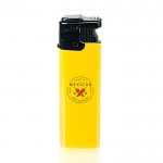Mechero electrónico con llama resistente a la fuerza del viento color amarillo