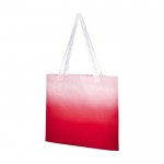 Bolsa reutilizable con degradado color rojo