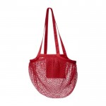 Bolsa de malla en algodón 100 g/m2 color rojo