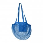 Bolsa de malla en algodón 100 g/m2 color azul