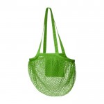 Bolsa de malla en algodón 100 g/m2 color verde