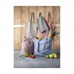 Bolsa algodón reciclado color natural 210 g/m2 color natural imagen de estilo de vida