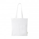 Bolsa tote de algodón 140 g/m2 color blanco segunda vista frontal