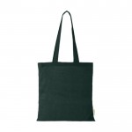 Bolsa tote de algodón 140 g/m2 color verde oscuro segunda vista frontal