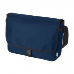 Bolsa de mensajero de plástico reciclado color azul marino