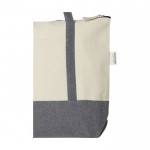 Bolsa tote de algodón reciclado 320 g/m2 color gris vista detalle 2