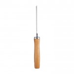 Rallador de acero inoxidable con mango de madera para personalizar tercera vista