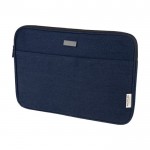 Funda para PC de algodón reciclado GRS con placa metálica mate 14” color azul marino