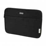 Funda para PC de algodón reciclado GRS con placa metálica mate 14” color negro