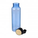 Botella de RPET con detalle de bambú y correa en la tapa 750ml tercera vista
