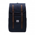 Mochila reciclada Herschel Retreat™ para PC 15” y multiuso color azul marino segunda vista frontal