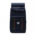 Mochila reciclada Herschel Retreat™ para PC 15” y multiuso color azul marino tercera vista frontal