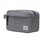 Neceser reciclado Herschel Chapter con bolsillo frontal y asa color gris