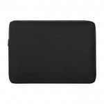 Funda para portátil de poliéster reciclado y forro interior 15,6” color negro segunda vista frontal