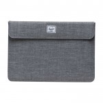 Funda para PC Herschel Spokane™ de poliéster reciclado 15,6” color gris jaspeado segunda vista frontal