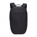 Mochila de poliéster reciclado para portátil con bolsillos Case Logic Invigo 14” color negro segunda vista frontal