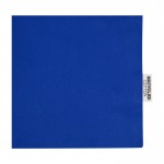 Bolsa de algodón reciclado para la compra con asas largas 140 g/m2 color azul real vista detalle 2