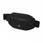 Bandolera de material reciclado con bolsillo principal amplio color negro