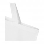 Bolsa de la compra de algodón reciclado y RPET 7L 140 g/m2 color blanco vista detalle 1