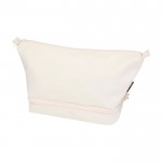 Neceser de poliéster reciclado con gran compartimento inferior 6L color blanco roto