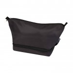 Neceser de poliéster reciclado con gran compartimento inferior 6L color negro