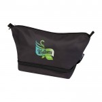 Neceser de poliéster reciclado con gran compartimento inferior 6L color negro