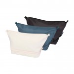 Neceser de poliéster reciclado con gran compartimento inferior 6L color negro segunda vista varios colores